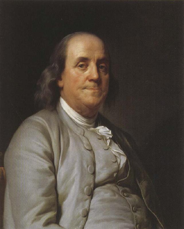 Joseph-Siffred  Duplessis Portrait of Benjamin Frankli oil painting image